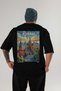 Russia Black Oversize Country City Back Printed Unisex T-Shirt 100% Cotton Premium - 2