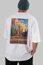 Moscow Russia White Oversize Country City Back Printed Unisex T-Shirt 100% Cotton Premium - 6