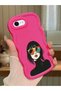 iPhone 6 Plus Compatible Case Camera Protector Red Silicone Couple Phone Case Girl Pattern