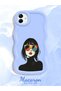 Samsung Galaxy M13 Compatible Case Camera Protector Blue Silicone Couple Phone Case Girl Pattern - 2