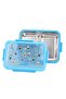 - 3-Compartment Stainless Steel Lunch Box - Football