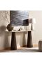TREVI CONSOLE TABLE MARBLE - BEIGE & BROWN