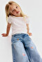 Wide Leg Jeans Baskılı - 2