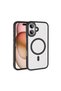 iPhone 16 Plus Case Magsafe Transparent Back Face Camera Raised Silicone Gzst - 6