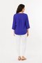 100% Organic Cotton Women's Authentic Blouse with Embroidered Front and Button Detail - 4