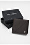 Cross Patterned Men's Brown Leather Wallet with Card Holder - 100% Genuine Leather Men's Wallet with Card Holder - Pc-2044I - 3