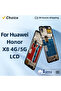 شاشة عرض 4G بدون إطار X8 لهاتف Honor X8 4G TFY-LX1، شاشة LCD تعمل باللمس مع محول رقمي F - 8