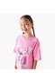 Crew Neck Short Raglan Sleeves T-shirt with Angel Foil Print - 4