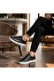 White Sole Sneaker with Black Rubber Laces - 5
