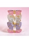 Mineli Stainless Steel Adjustable Pink, Purple, Gold Color Bracelet