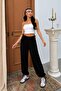 Women's Pants Loose Fit Elastic Cuffs Adjustable Waist Drawstring Thin Sandy Summer Jogger Baggy Pants - 2