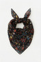 Lara Floral Patterned 100% Cotton Multi-Purpose Bandana Scarf - 2