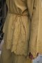 Women's Floral Embroidered Hidden Button Detail Shirt Linen Set Oil Green - 5