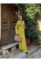 Women's Strawberry Fabric Oversize Cut Shawl Abaya Pants 3-Piece Set - 4