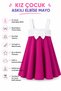 25007-26 Girls' Strappy Dress Swimsuit Big Bow Detail Flared Skirt Sea and Pool Swimsuit - 3