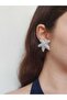Steel Plated Ultra Light Material Zircon Stone Earrings