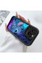 Samsung Galaxy A72 Compatible Black Cartoon Pattern Camera Protective Case Silicone Couple Phone Case - 5