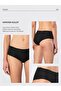 Women's Laser Cut Cotton Hipster Panties 910/Black - 4