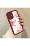 Xiaomi Redmi 10 2022 Compatible Case Camera Protector Claret Red Silicone Couple Phone Case Floral Pattern - 2