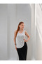 Women's White-Black Flowy Polka Dot Blouse Frv0187 - 3