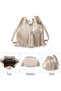 Leather Bucket Bags for Women Crossbody Purses Ladies Shoulder Handbags - 6