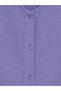Lilac V-Neck Corded Blouse - 6