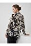 Asso Women's Large Floral Print Oversize Chiffon Blouse D35 - 4