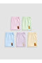 Esvab • Modern & Distinctive Printed Girls' Boxer Shorts 5-Pack - 2