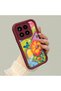 Mi 15 5g Compatible Case Camera Protector Burgundy Silicone Couple Phone Case Butterfly Pattern - 3
