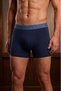 Men's Cotton Flexible Lycra Navy Blue, Gray, Black Boxer 6-Pack - 4
