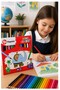 24-Piece Dry Crayon Carton Box 1 Pack Fixpoint 24 Colors Dry Crayon Full Size Vibrant Color Crayon - 3