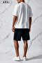 Be Kind Printed Cotton Fabric Men's Black T-Shirt-Shorts Set - 4