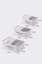 3-Piece White Luggage Organizer Set, In-Suitcase Organizer Set, Small Travel Bag - 8