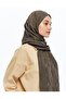 Alia Shawl - Vo Motif Pattern - Dark Mink - 2
