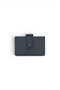 100% Genuine Leather Snap Fastener Men's Navy Blue Card Holder - Leather Men's Accessory - Pc-0414 - 4