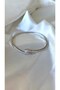 Women's Silver Color Stone Snake Model Handcuff Bracelet - 4