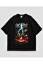 Acdc Printed Unisex Oversize T-Shirt