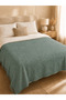 Salbei Sage Green Waffle Pike 180X220 cm Tufted Double Bed and Sofa Cover - 2