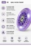 70 mm White Led Lighted Lilac Skate Wheel Pu Silicon Abec 7 Bearing Code 42 - 2