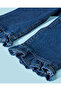 Infant Girls Navy Jeans With Headband 2 Pieces - 4