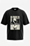 Frank Ocean Design Printed Oversize Black T-Shirt