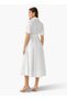 FLARED POPLIN SHIRT DRESS - 4