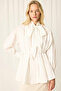 Fular Detail Pleated Shirt - 2
