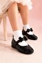 Daily Girls' Ballerinas with Orthopedic Insole and Bow Detail - 4