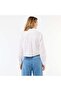قميص مطرز بالكامل باللون الأبيض - 4