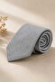 Gray Classic Linen Tie Kk13872 - 2