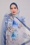 Petrol Blue Floral Craze Comfort Shawl - 2