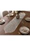 Çınar Desen 5 Piece Living Room Tablecloth Set Beige