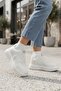Stylish and Comfortable White Casual Women's Sneaker Model - 4