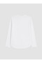 Vizyon New Season White Crew Neck Women's T-Shirt - 6